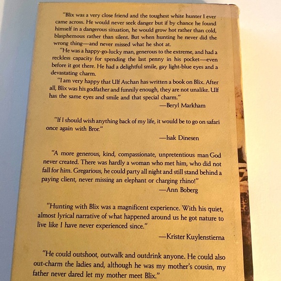 The MAN WHO WOMEN LOVED - THE LIFE OF BROR BLIXEN by ULF ASCHAN - Picture 3 of 3